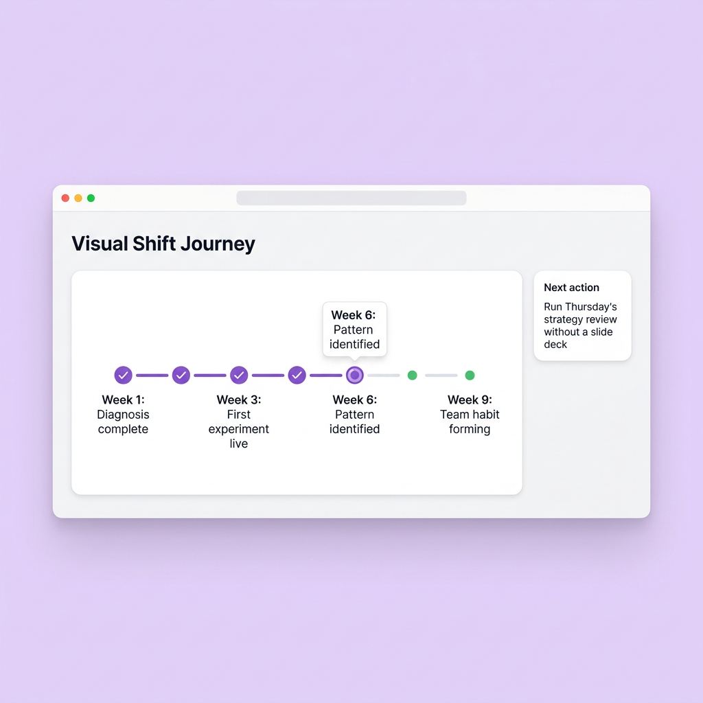 Visual shift journey dashboard
